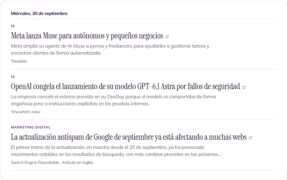 Las noticias del día en Lo que pasa fuera de la caja.